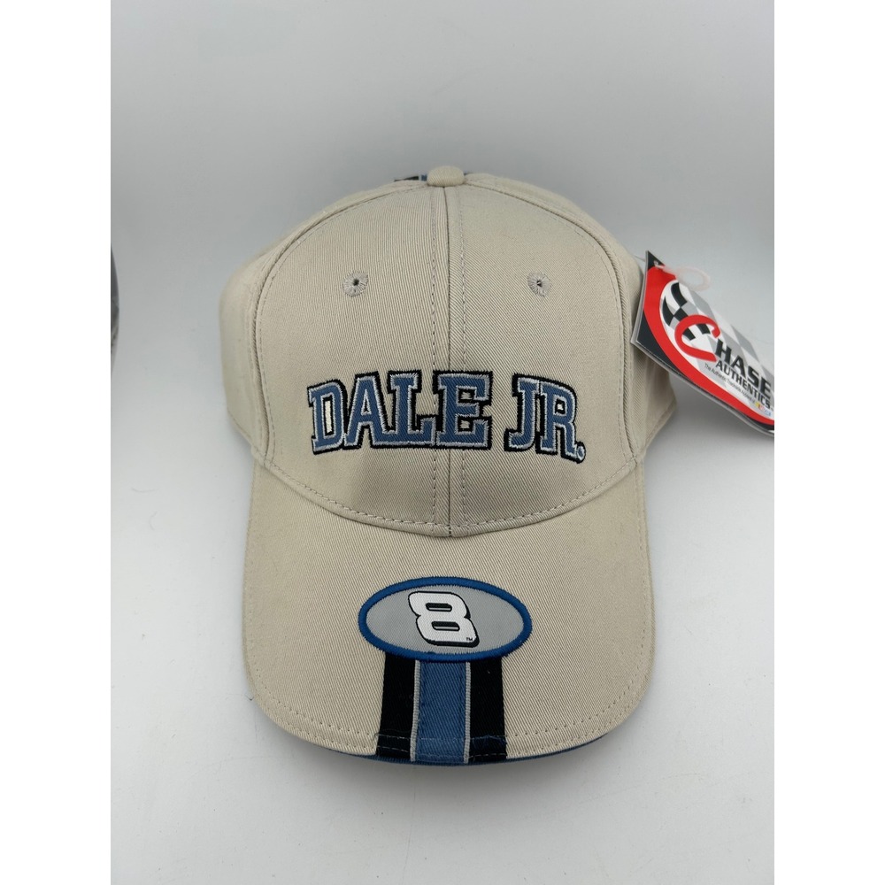 Dale Jr 8 Budweiser Action Racing‎ NASCAR Baseball Cap Khaki Blue